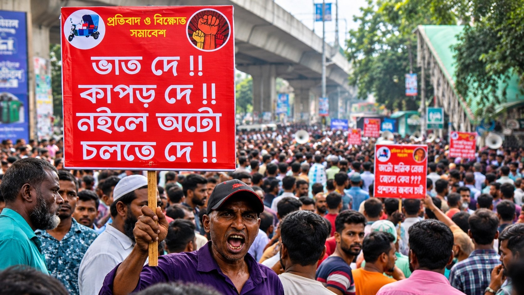 অটোরিকশা চালকদের ধর্মঘটে ঢাকায় ভোগান্তি, বিভিন্ন সড়কে যান চলাচল ব্যাহত